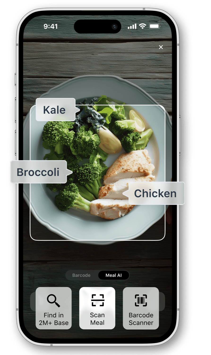 Le scanner IA de Foodbok reconnaît un plat en photo et estime les calories